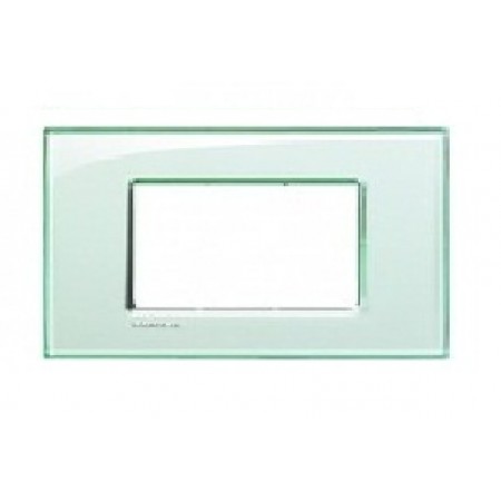 Placa ornament 4 module Aquamarine Bticino Living Light